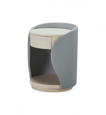 Nuechtstut Schlofzëmmer Beige Gro Neit Kreativt Modern Design Miwwelen Holz Luxus