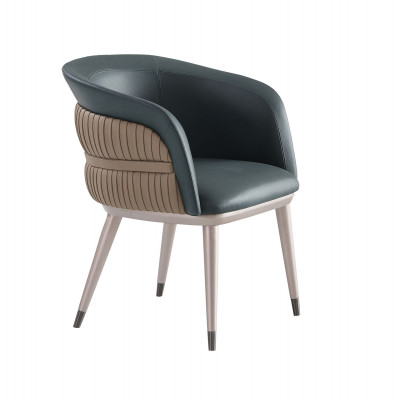 Stahl Grand Club Lounge Modernen Design Miwwel Luxus Still Edelstol Ledersessel
