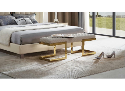 Schemel Pouf Fouss-Schemel Rechteckeg Schemel Gepolsterten Schemel Sëtzschemel Bäisetzstuhl