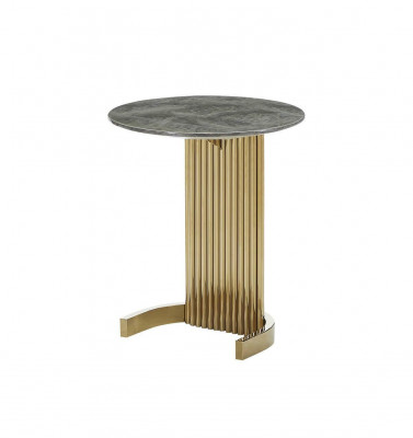 Niewendësch Marmor Gold Dëscher Design Miwwelen Luxus Wunnzëmmer Dësch Edelstol