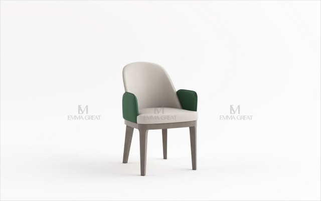 Iesszëmmer Stullen 1x Still Sëtz Set Lounge Club mat Armleef Luxus Sëtz