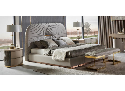Designer Bett Schlofkummer Better Textil Hotel Luxus Polster Sëtz Stoff Italien