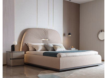 Stoff Design Bett duebel Better Luxus Bestiet Modern Hotel Kader Schlofzëmmer