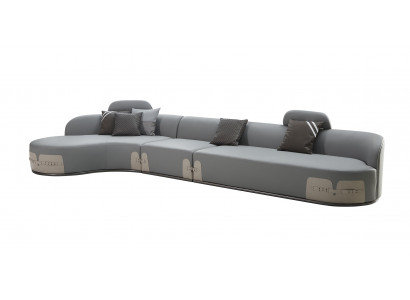 Ledersofa Wunnlandschaft Gro Couch Sofa Polster Eck Sofas Garnituren Miwwelen