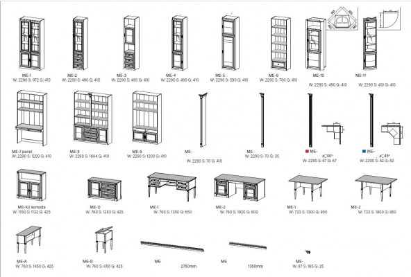Eckschaf Einbau Anbau Mauerzëch Designer Miwwelen