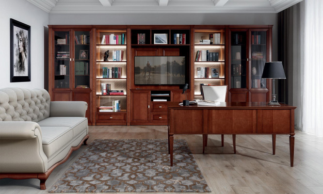 TV Schief Fernseher Büro Wand Schaf Möbel Braun Wunnzëmmer