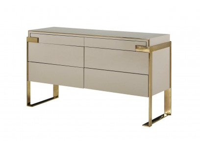 Design Kommode Sideboard Luxus Schaf Edelstahl Kommoden Lowboard Miwwel Holz
