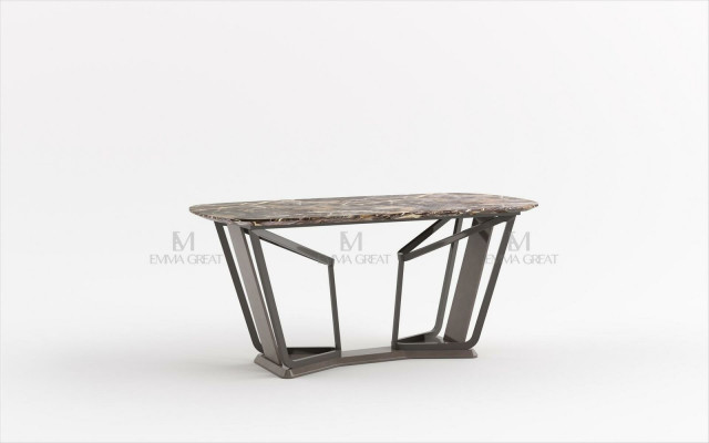 Design-Iessdësch Marmorsteendësch Modern Iessdëscher Miwwelen 180x90 Dëscher