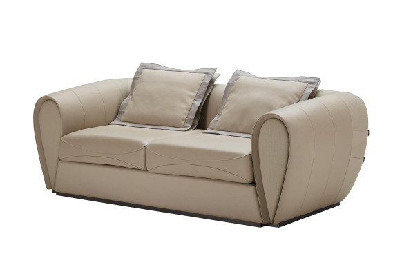 Luxus Echte Lieder Polster Modern Garnitur Sofa Stuff Miwwelen
