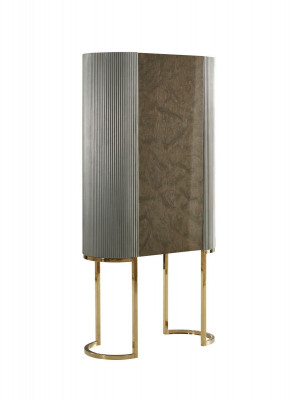 Design Anrichte Schaf Luxus Wunnzëmmer Miwwelen Designer Schief Holz Edelstahl