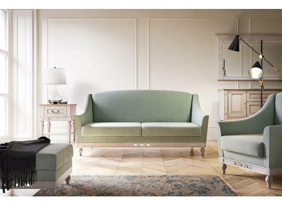 Sofagarnitur Sofa Canapé Polsterset Garnitur Sëtz 311 Hocker 4-Stéck Garnituren