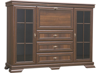 Wunnzëmmer-Schrack 158cm XXL Low Boards Kredenz Holz Kommod Sideboard Kommoden
