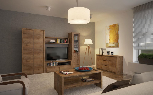 Designer héije Schaf Kommoud Vitrin Holz Luxus Schief Side Low Board