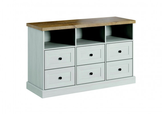 Wunnzëmmer Regal Holz Luxus Schaf Design Kommoda Anrichte Side Low Board Nei
