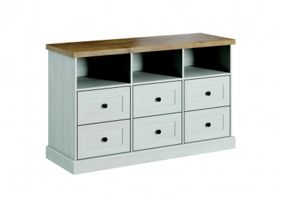 Wunnzëmmer Regal Holz Luxus Schaf Design Kommoda Anrichte Side Low Board Nei