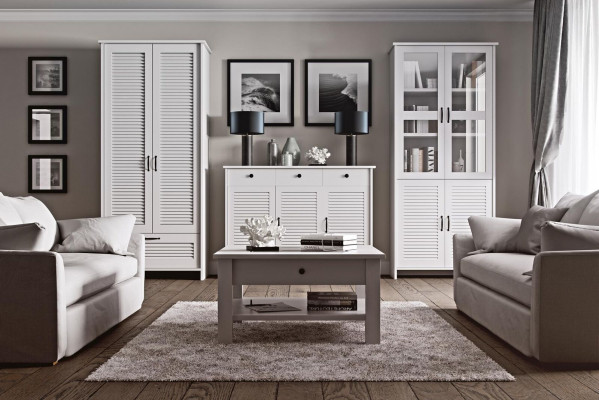 Wunnzëmmer-Schaf TV-Schaf Lowboard TV-Miwwel Schief Sideboard rtv Kommode