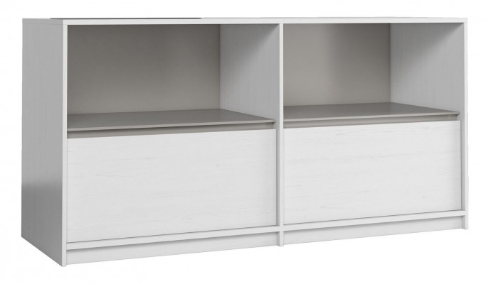 Kommodenschaf an verschiddene Faarwen 2 Schëffer Anrichte Highboard Kommoden