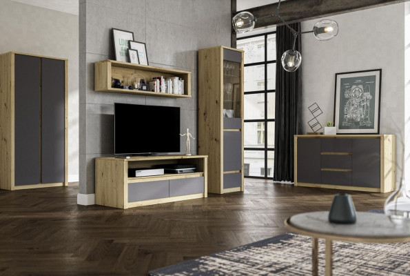 Schaf Wunnzëmmer Regal Luxus Design RTV TV Kommod Anrichte Säit Nidderplack.