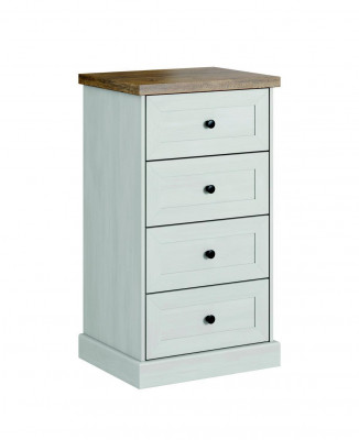 Landhaus Still Miwwel Héich Kommode Schaf Designer Schief Wäiss Sideboard