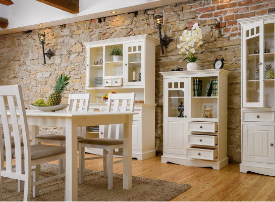 Buffet Landhausstil Wunnzëmmer Wandregaler Holzregal Bicherregal Schaf