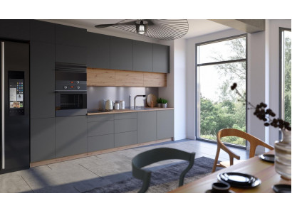 Modern Kichenrei Kicheschaf Design Miwwelen Moossertigung Kichenzeil Gro