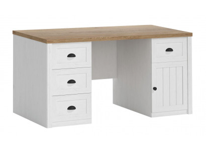 Schreifdësch Holz Holz-Dësch Massiven Dësch Büro Miwwelen Landhaus Büro Miwwelen Dëscher