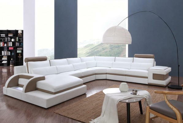 Designer Wohnlantschaft U-Form Couch Ecksofa Polster Garnitur Eckgarnitur Sofa