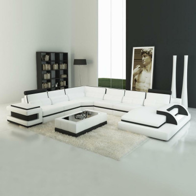 Designer Wohnlantschaft U-Form Couch Ecksofa Polster Garnitur Eckgarnitur Sofa