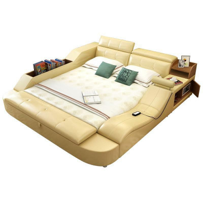 Multifunktions-Bett Luxus Design Lieder-Bett duebel Dekor Regal 180x200cm