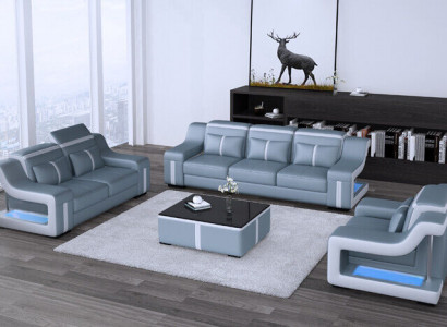 Soffagarnitur 3+1 Polster Designer Sofaen Garnitur Couche Sofa Garnituren