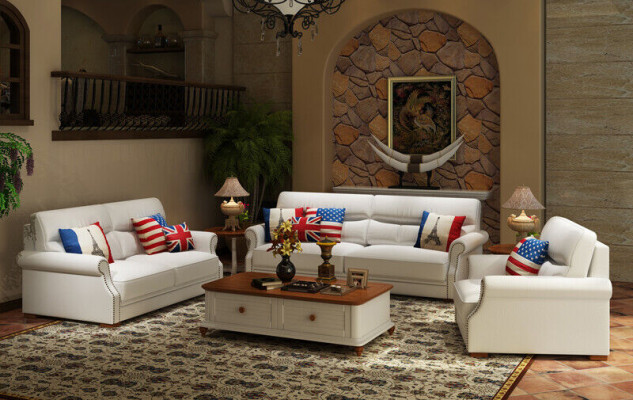 Ledercouch Couch Wunnoase 3+2 Sëtz Garnitur Modern Sofa Garnituren