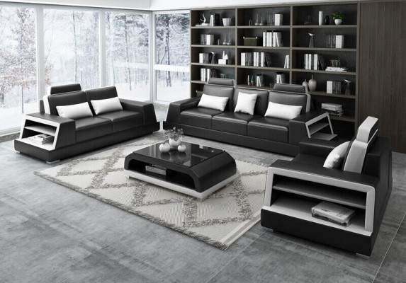 Sofas Couch Polster Garnitur Modern Couchen Konschtlieder Deko Sofagarnitur