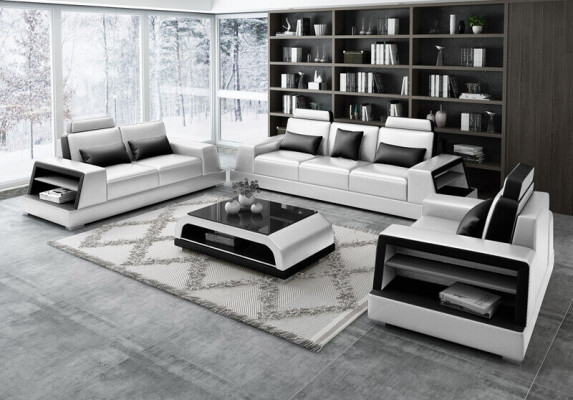 Sofas Couch Polster Garnitur Modern Couchen Konschtlieder Deko Sofagarnitur