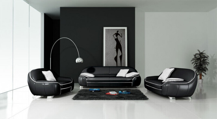 Liederzofa Couch Sofagarnitur 3+2 Sëtzer Garnituren Design Modern Zofa