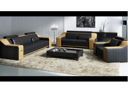 Canapé Sofa-Set 3+2 Sëtzer Set Design Polster Couch Modern Garnitur