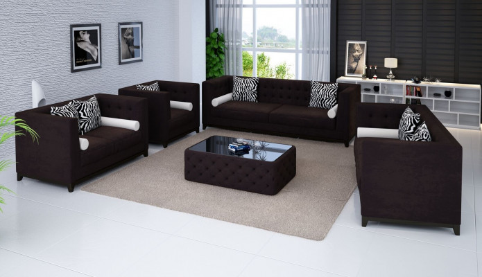 Soffagarnitur Liedersofa Sofa Couchen Sessler Set Sofa Këssen Couch 4tlg Fotell