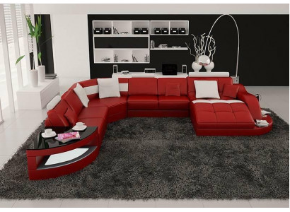Designer Wunnlandschaft Garnitur Eckgarnitur U-Form Couch Ecksofa Polster.