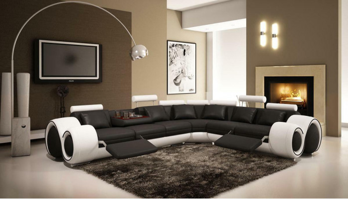Designer Sofa Garnitur Wunnlandschaft Canapé Ecksofa Lieder Textil Polster