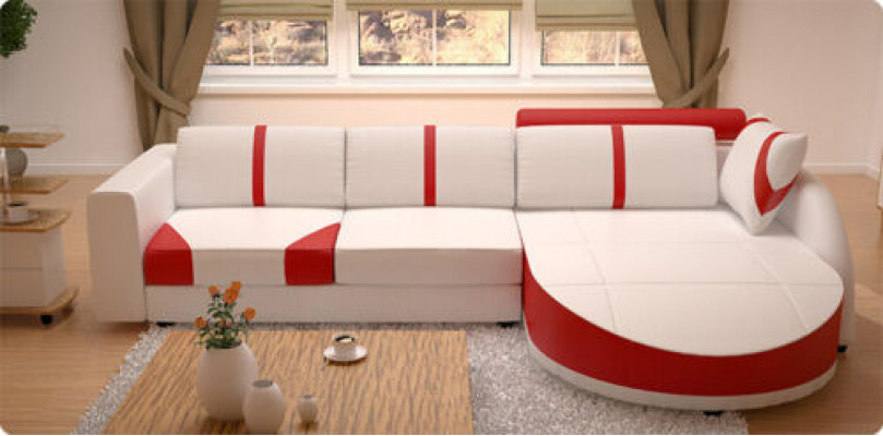 Eckcouch Eckgarnitur L-Form Sofa Ecksofa Dekorativ Garnitur Polster Couch