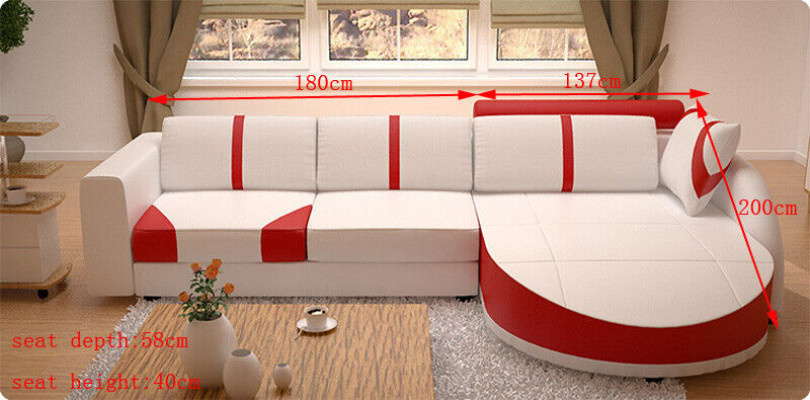 Eckcouch Eckgarnitur L-Form Sofa Ecksofa Dekorativ Garnitur Polster Couch