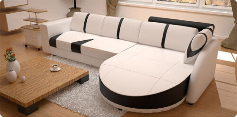 Eckcouch Eckgarnitur L-Form Sofa Ecksofa Dekorativ Garnitur Polster Couch