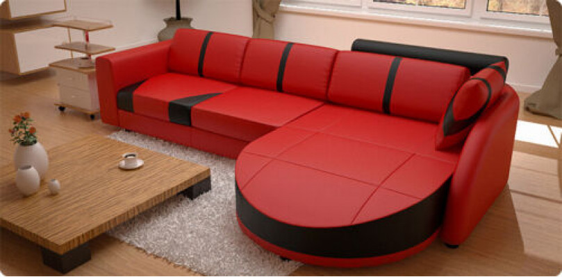 Eckcouch Eckgarnitur L-Form Sofa Ecksofa Dekorativ Garnitur Polster Couch