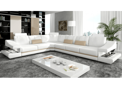 Liederdivan Eckdivan Canapé Designer Polster Eckgrupp Divan Canapéen Divanen