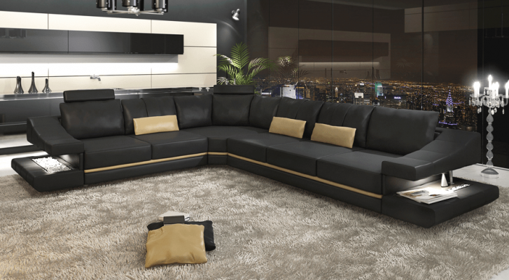 Liederdivan Eckdivan Canapé Designer Polster Eckgrupp Divan Canapéen Divanen