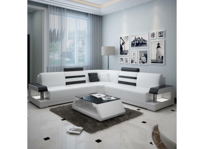 Designer Sofa Couch Ecksofa Polster Garnitur Wunnlandschaft Lieder Textil