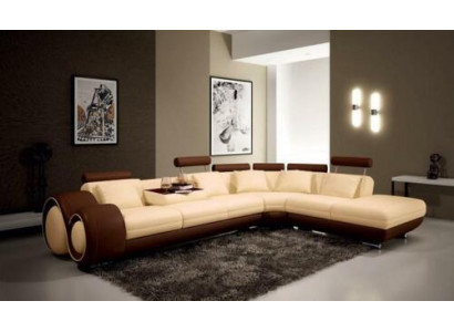 Eckcouch Canapé Couchage Polster Ecken Landschaft Lieder Canapé Garnitur L-Form