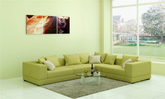 Sofa Modern Polster Stoff Couch Design Ecksofa Canapé Stoff
