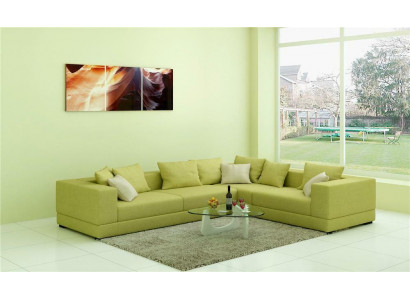 Sofa Modern Polster Stoff Couch Design Ecksofa Canapé Stoff