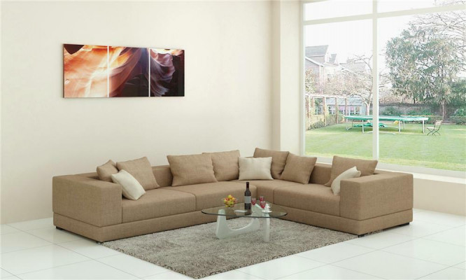 Sofa Modern Polster Stoff Couch Design Ecksofa Canapé Stoff