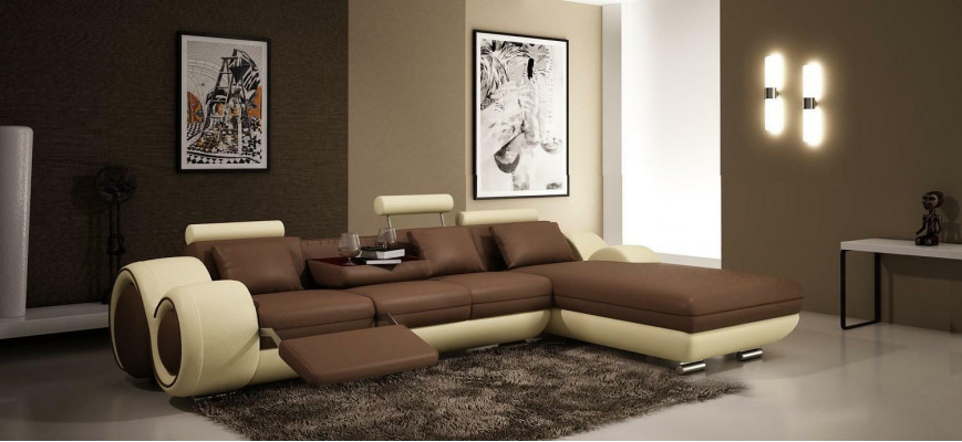 Gerundete Ecksofa Couch Modern Sitzpolster Garnituren Wunnlandschaften